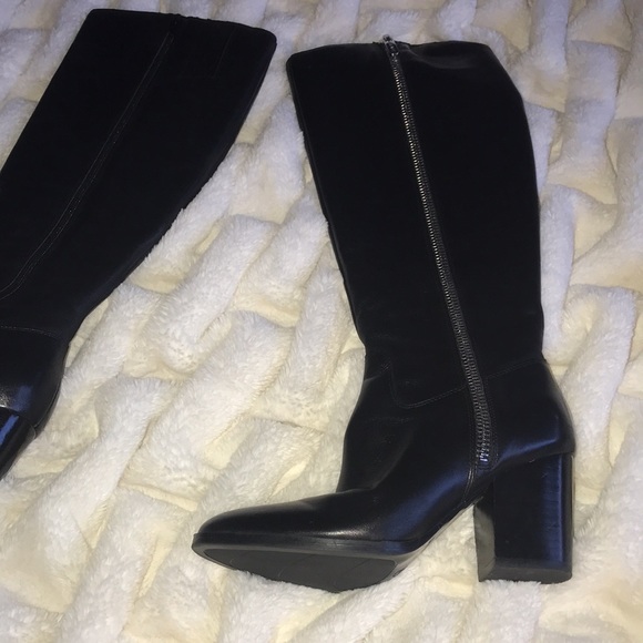 Nine West genuine leather Natty tall boots, Women’s 6.5M, black. New in box! - Picture 3 of 15